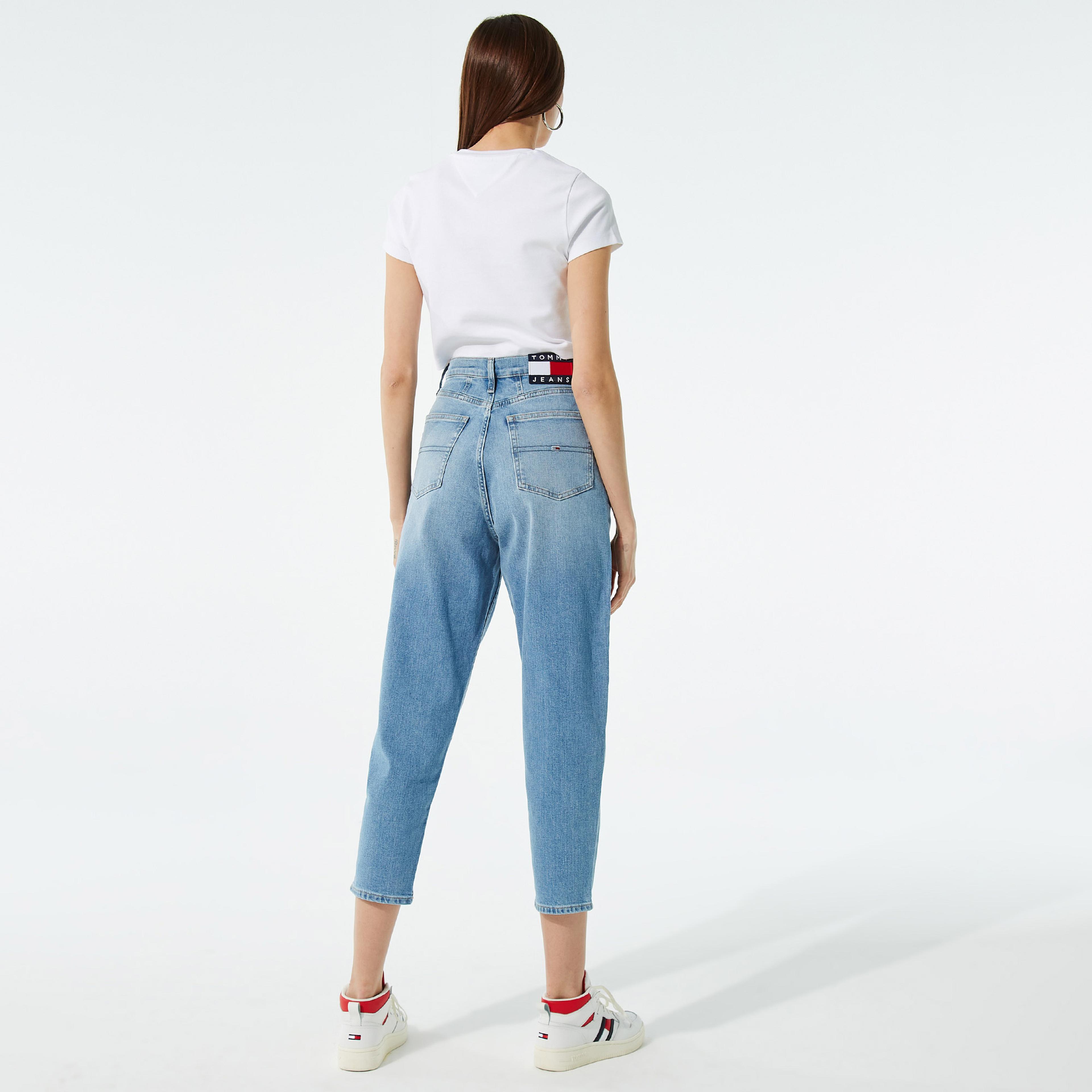 Tommy Jeans Mom Kadın Mavi Jean