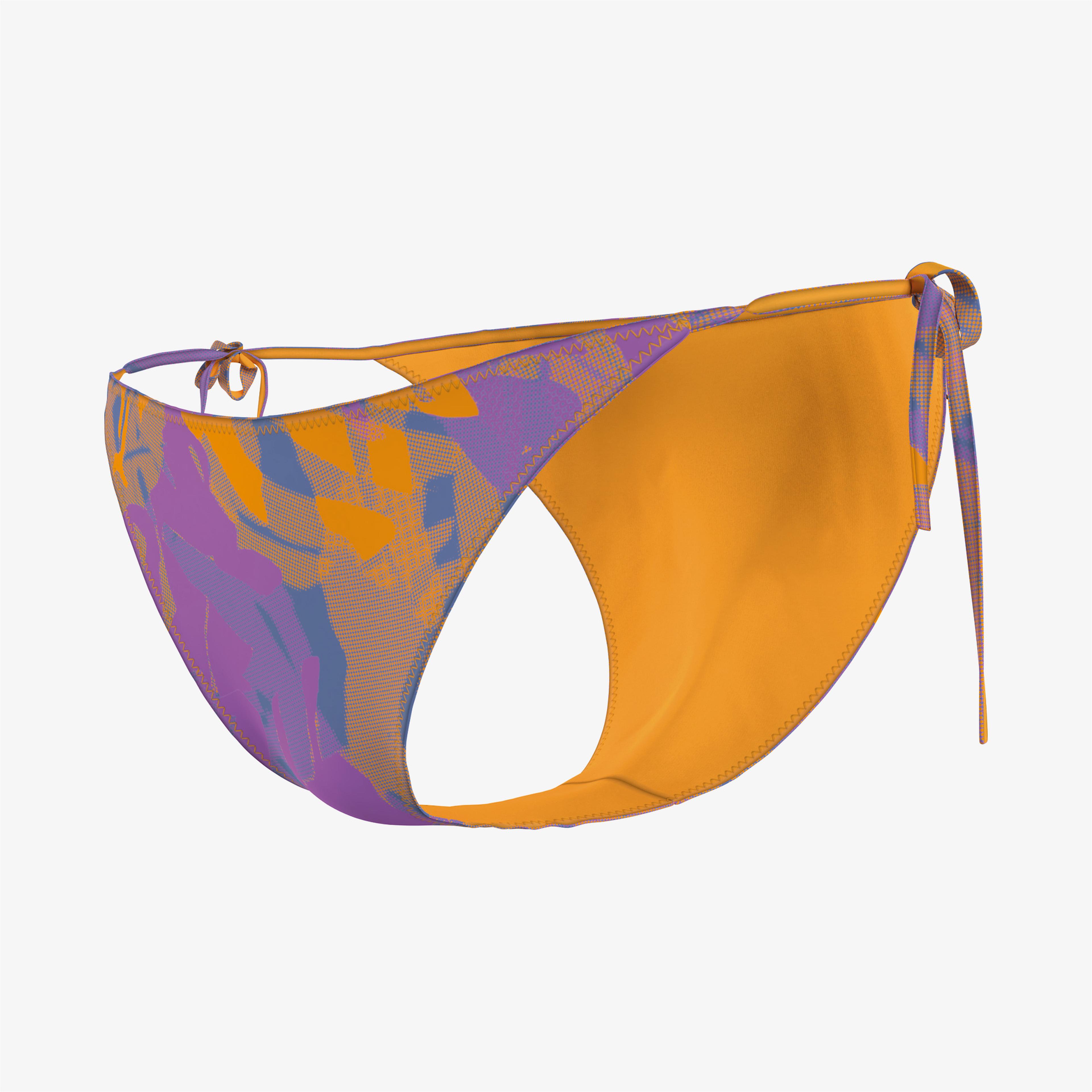 Calvin Klein String Side Tie Cheeky-Print Kadın Renkli Bikini Altı