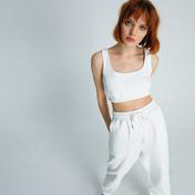 rue Kadın Ekru Spor Crop Top