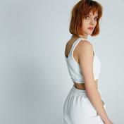 rue Kadın Ekru Spor Crop Top