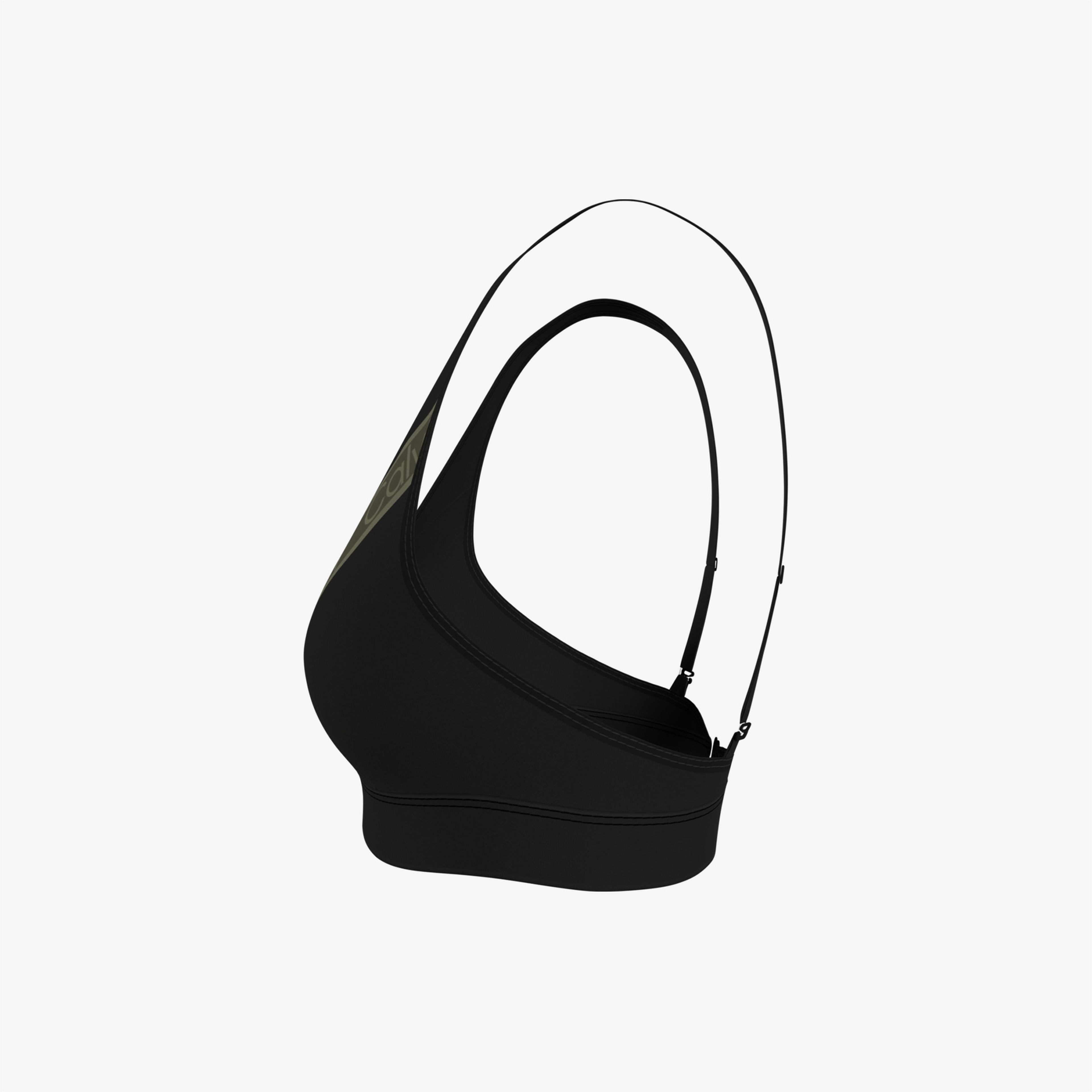 Calvin Klein Triangle High Apex-Rp Kadın Siyah Bikini Üstü