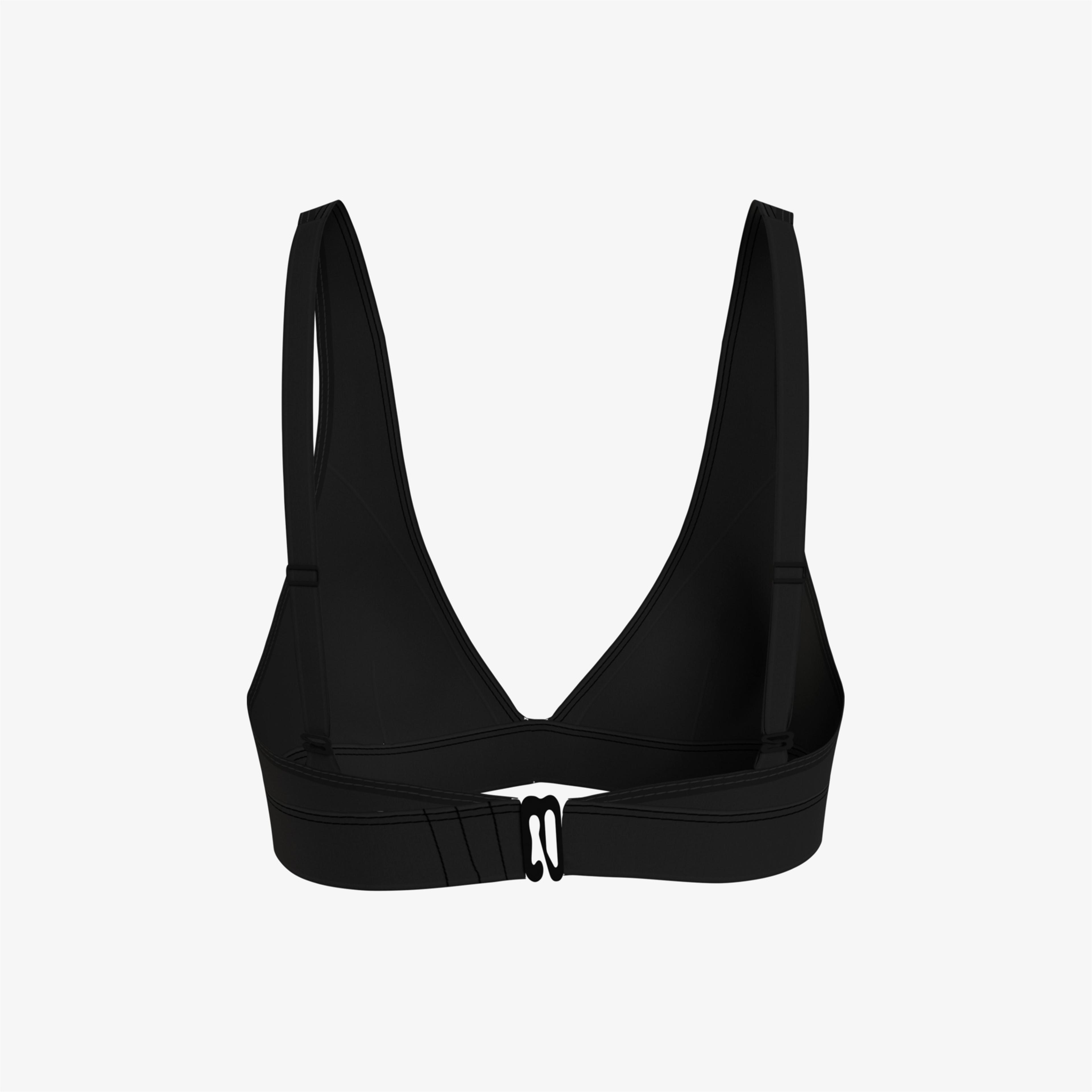 Calvin Klein Triangle High Apex-Rp Kadın Siyah Bikini Üstü