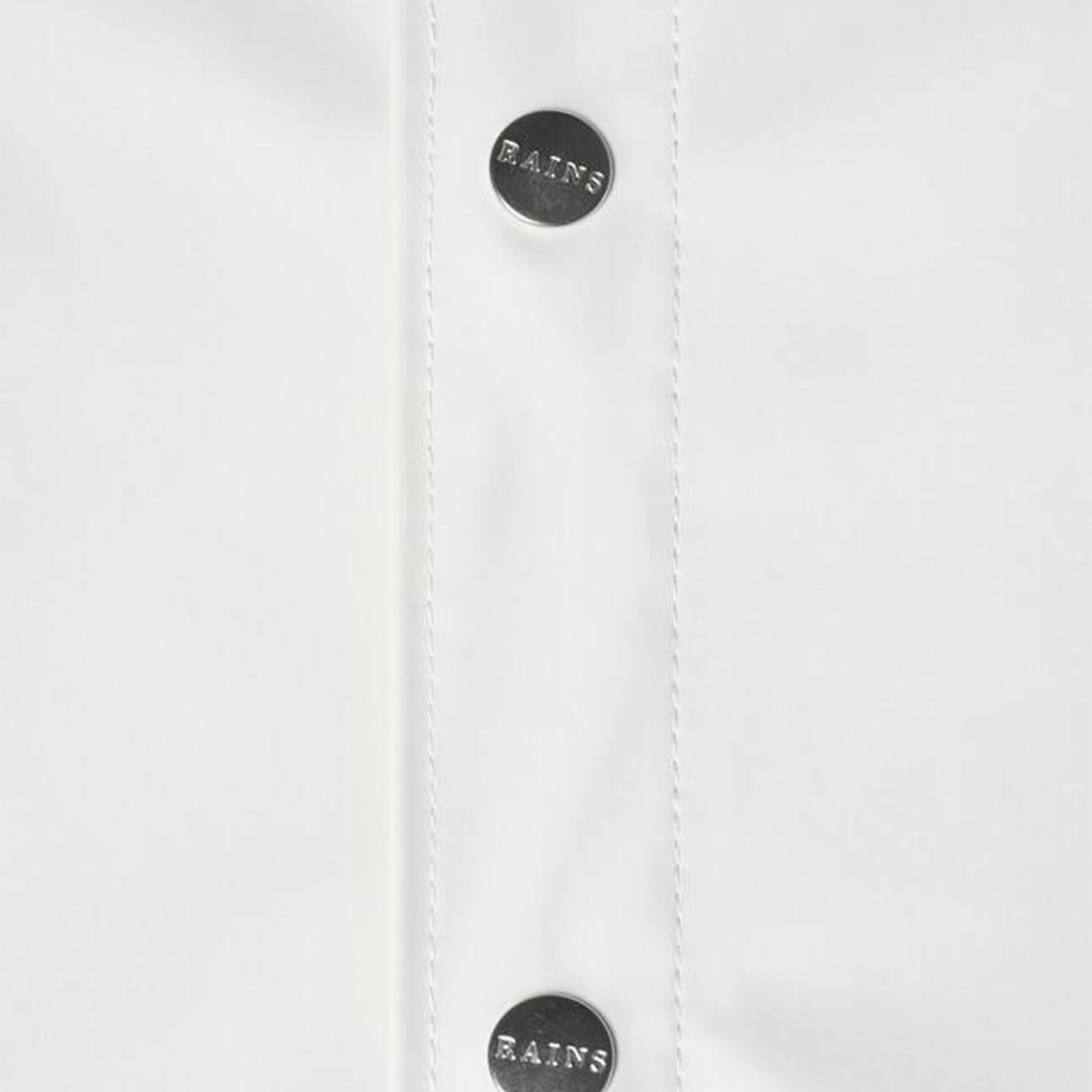 Rains Jacket Off White Unisex Krem Rengi Yağmurluk