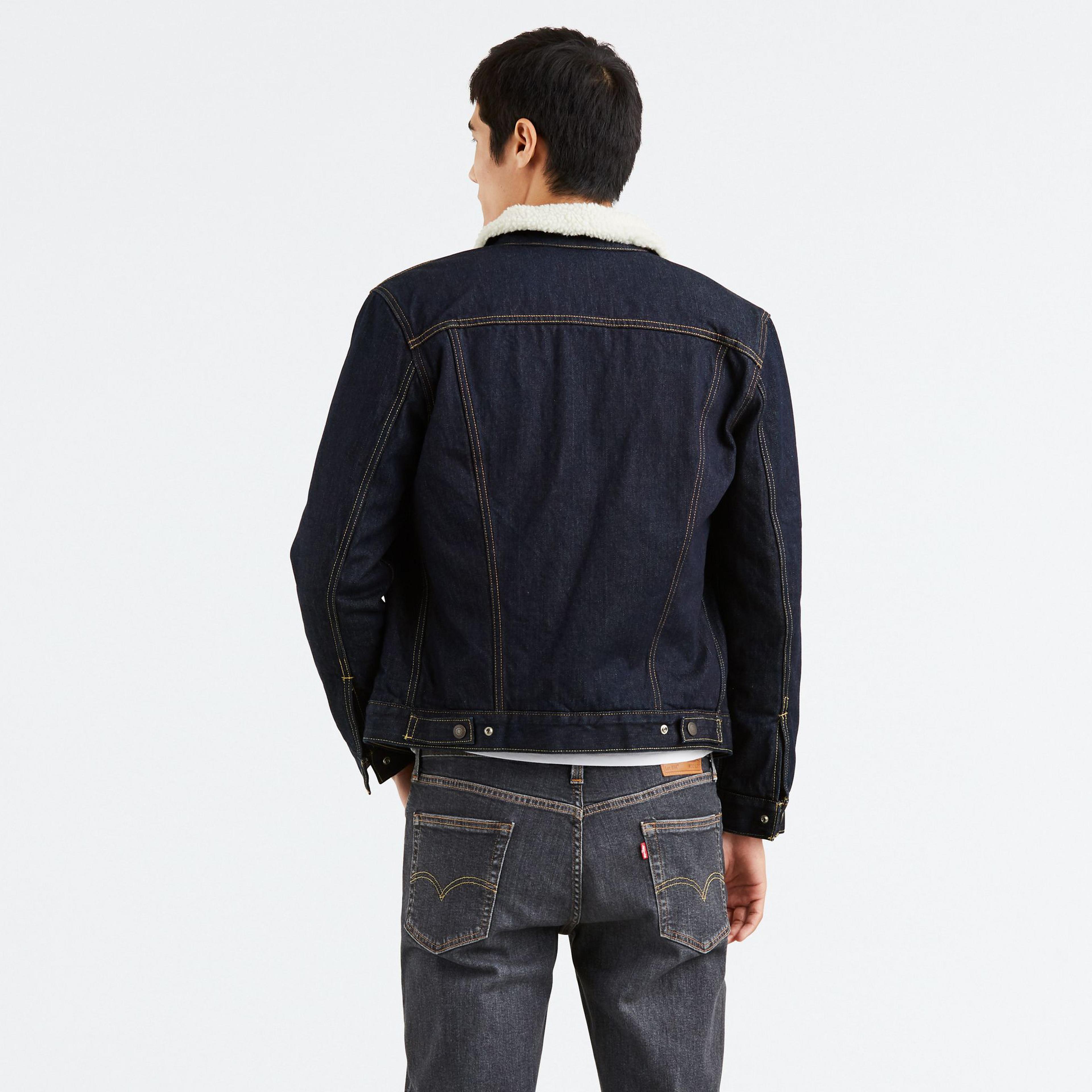 Levi's Type 3 Sherpa Erkek Mavi Trucker Ceket