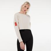 rue Kadın Ekru Kısa Sweatshirt