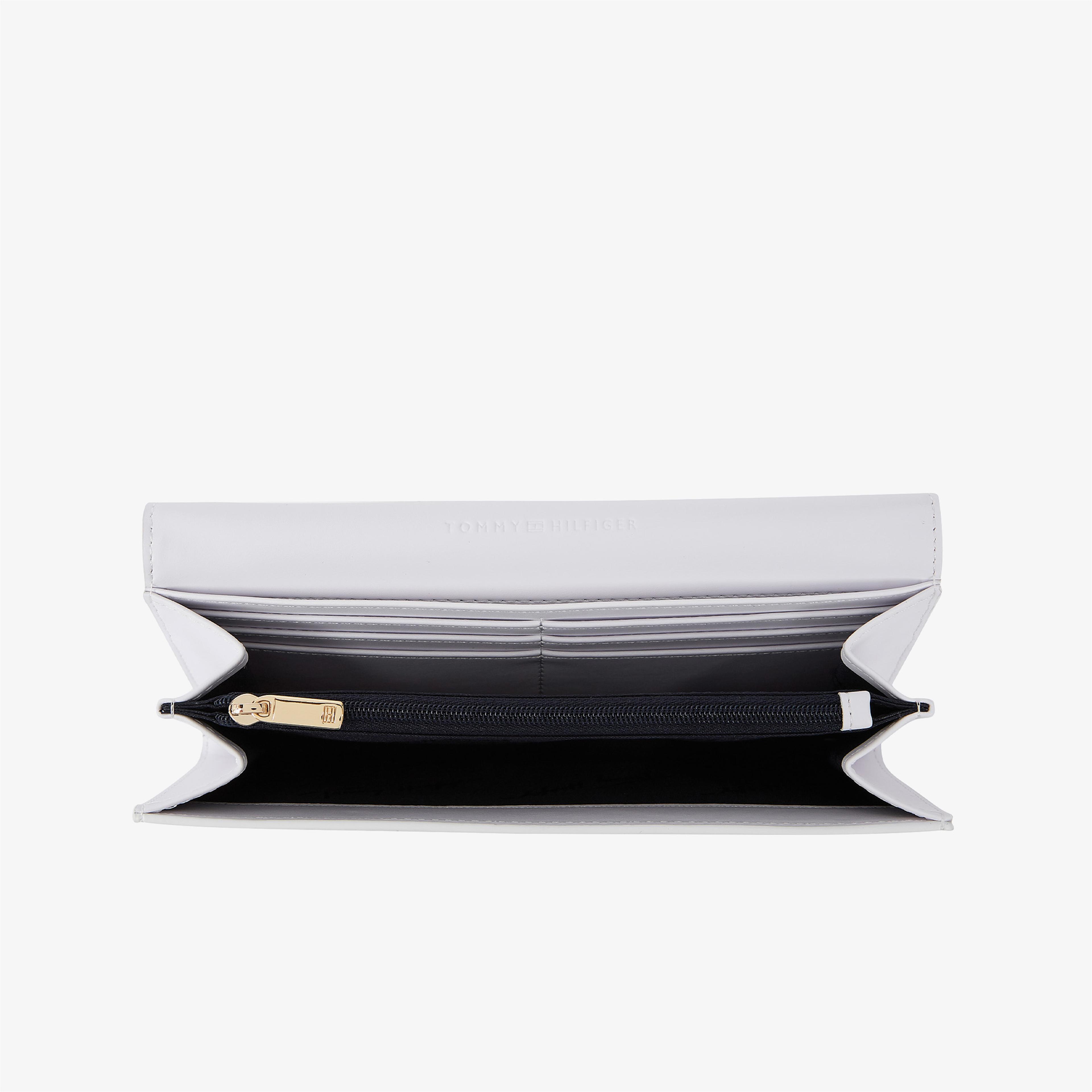 Tommy Hilfiger Modern Flap Kadın Beyaz Cüzdan