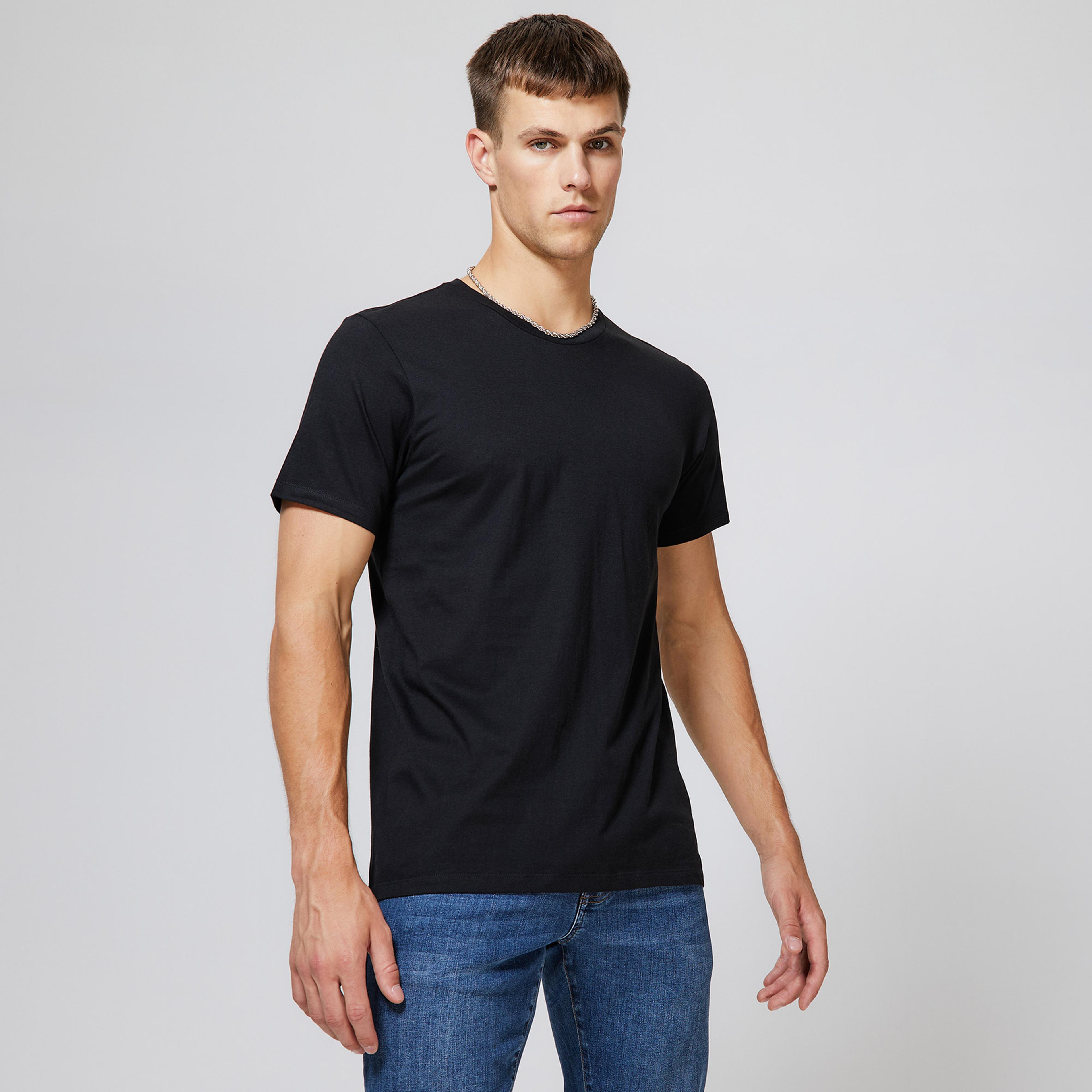 Calvin Klein Crew Neck 3'lü Erkek Gri T-Shirt