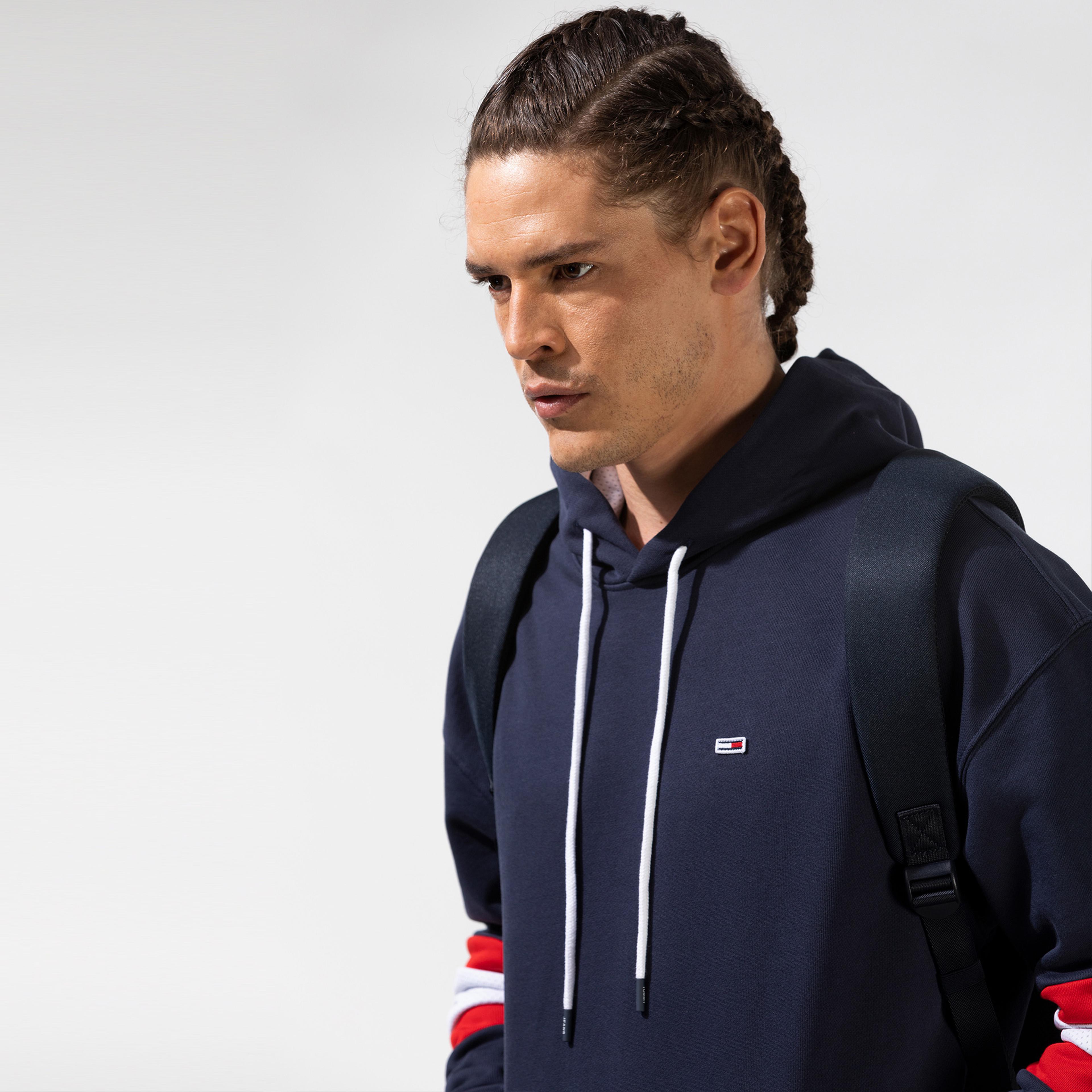 Tommy Jeans Erkek Lacivert Sweatshirt