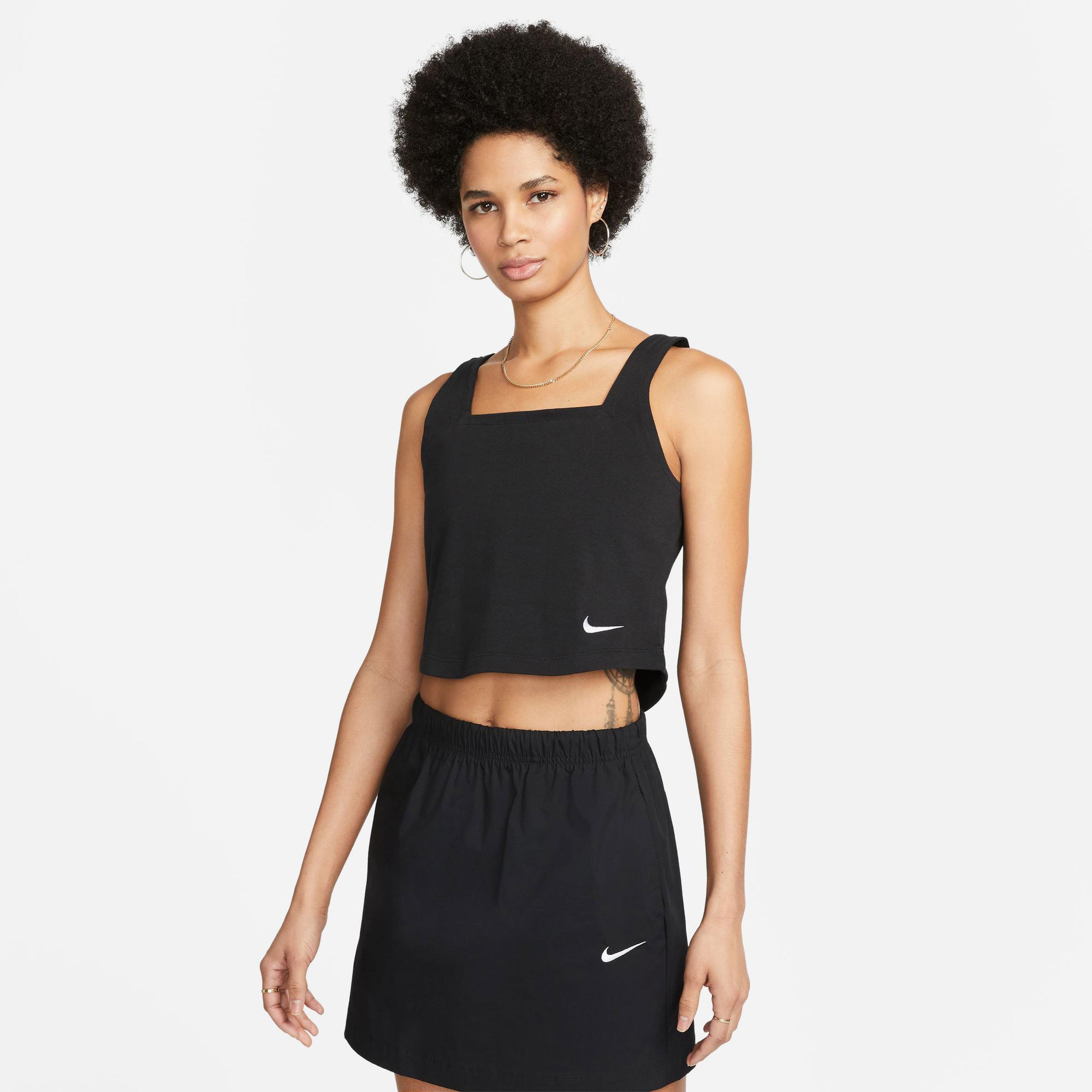 Nike Sportswear Jersey Kadın Siyah Kolsuz T-Shirt