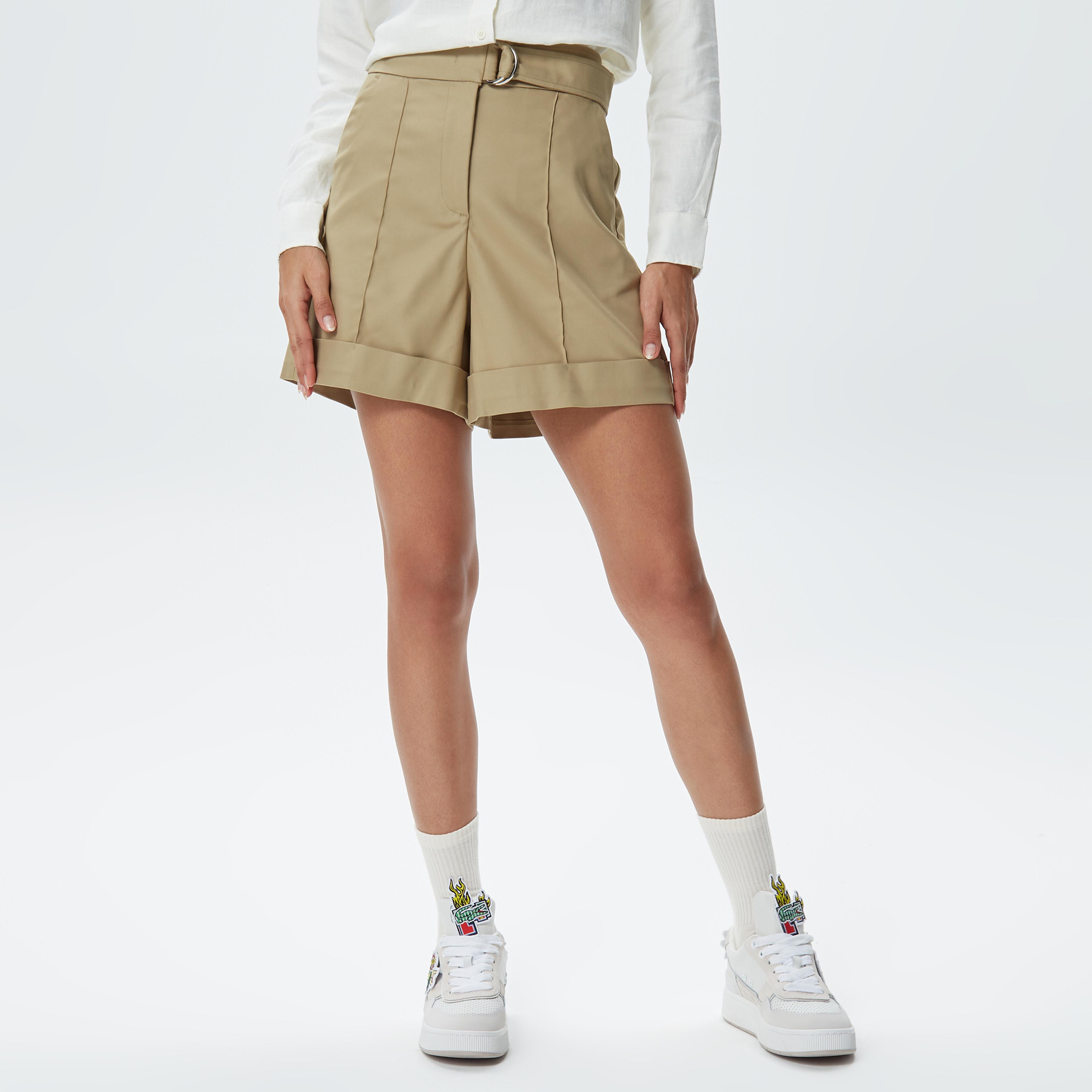Lacoste Kadın Bej Bermuda