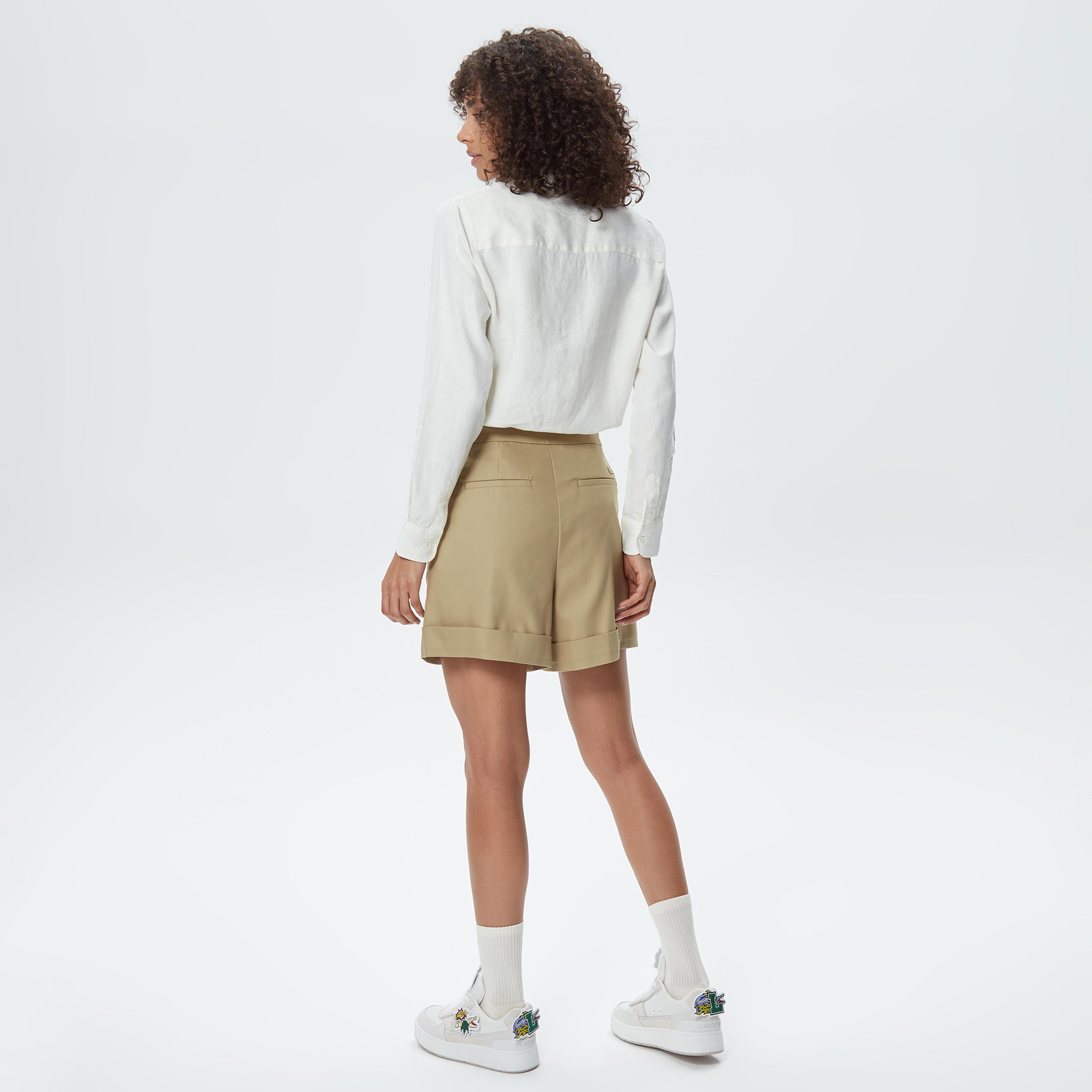 Lacoste Kadın Bej Bermuda