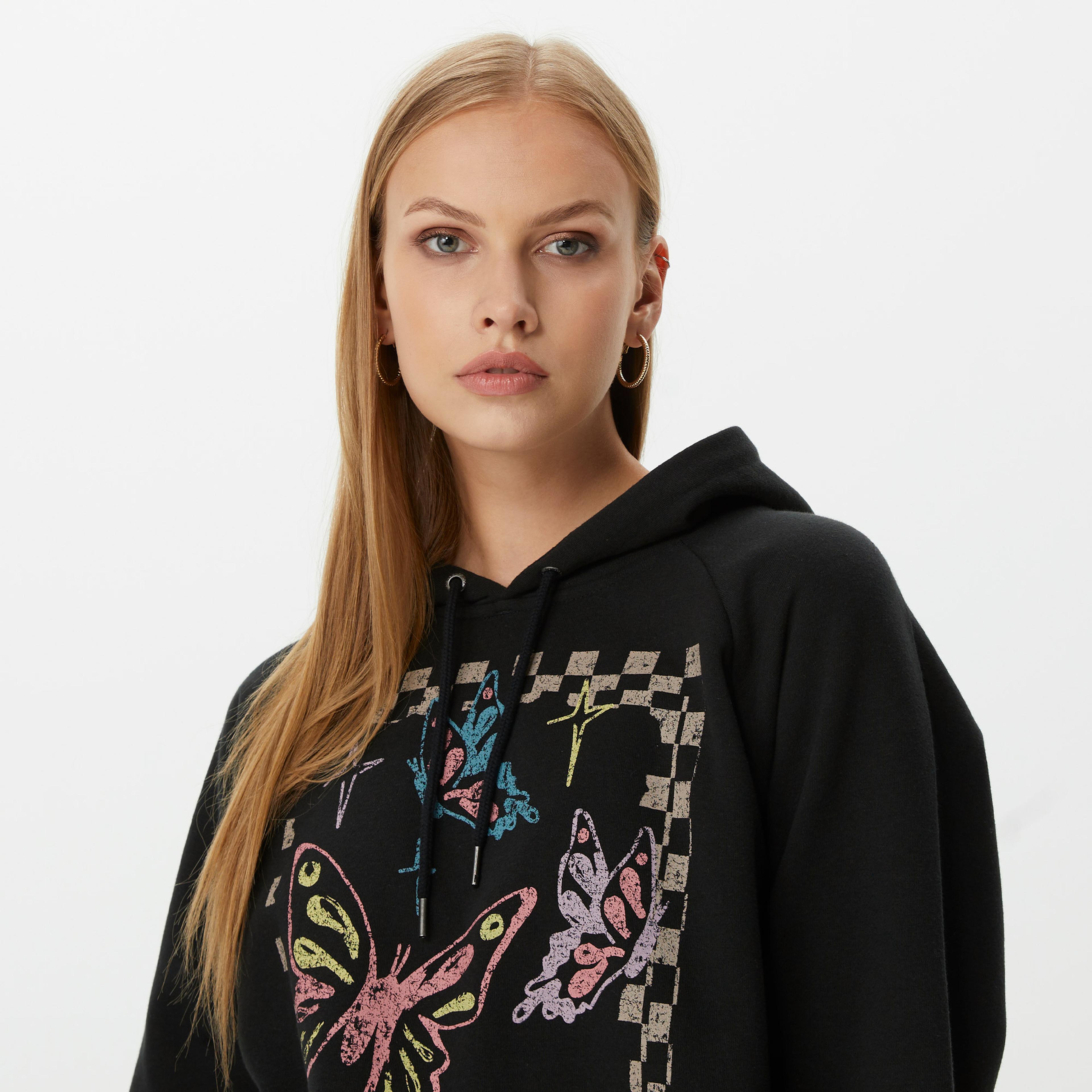 Volcom Volcom Truly Stoked Bf Blk Kadın Siyah Sweatshirt