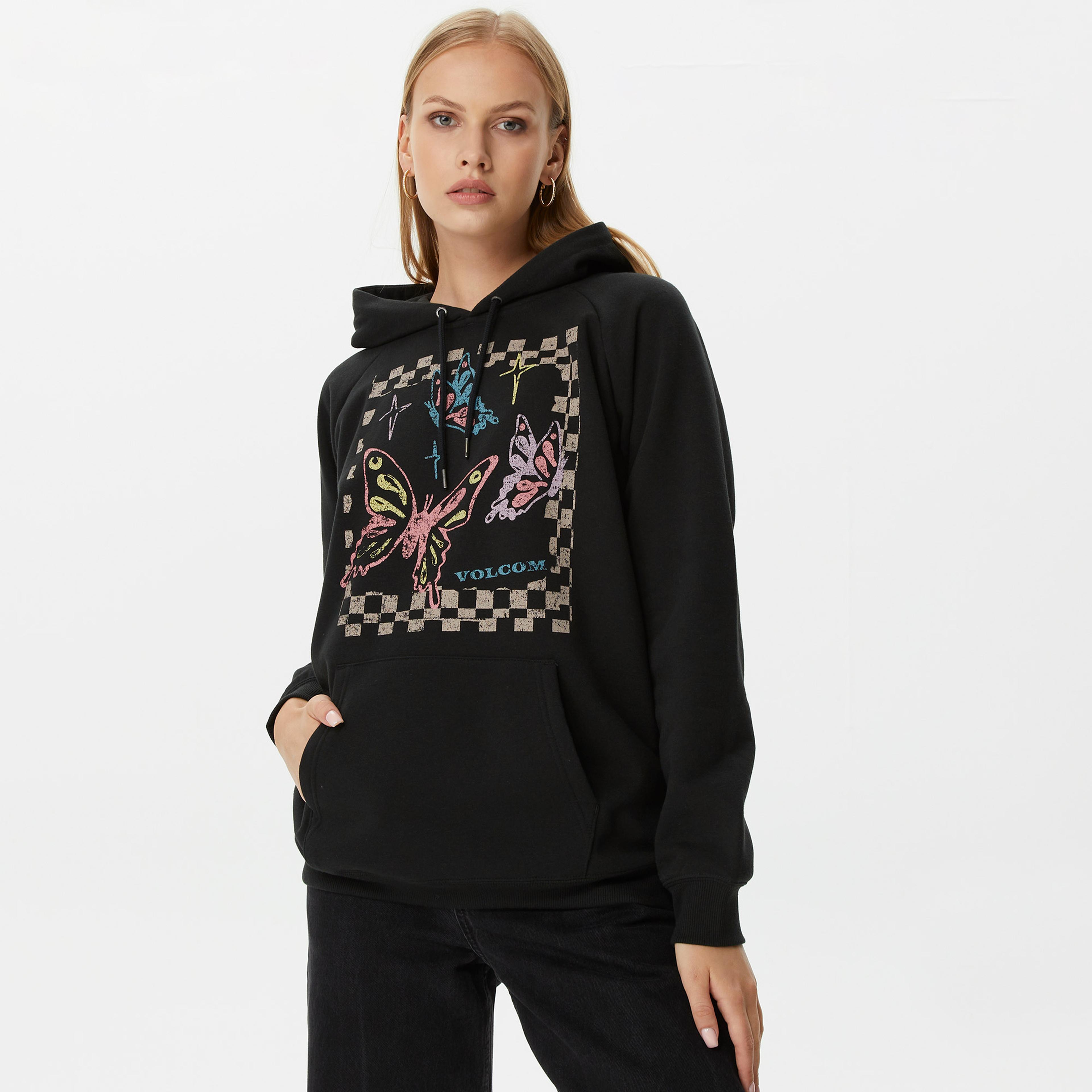 Volcom Volcom Truly Stoked Bf Blk Kadın Siyah Sweatshirt