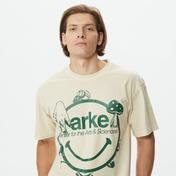 Market Smiley Arts Sciencies Erkek Krem T-Shirt