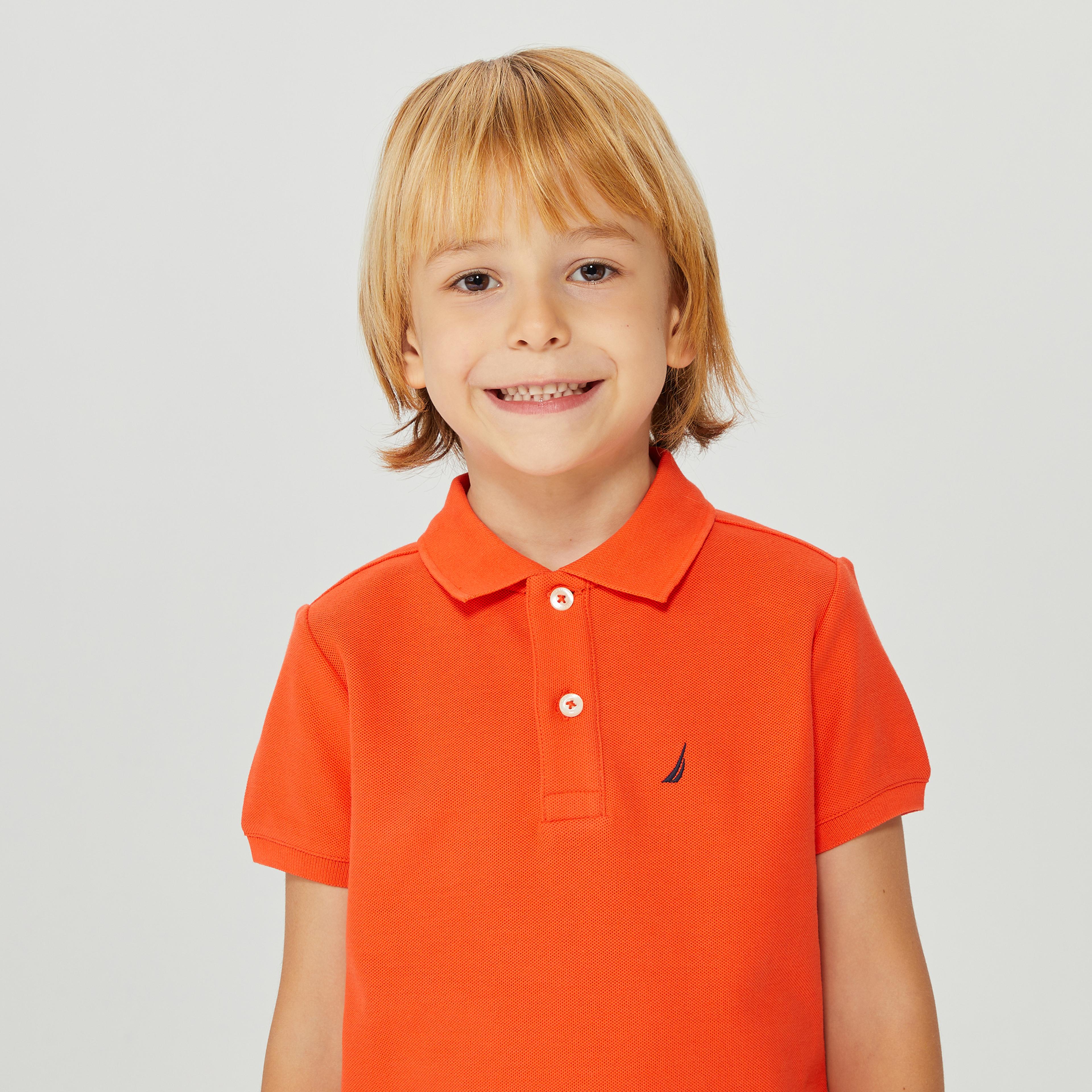 Nautica Erkek Çocuk Turuncu Regular Fit Polo Yaka T-Shirt