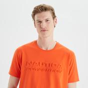 Nautica Erkek Turuncu Standart Fit Baskılı T-Shirt