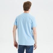 Nautica Erkek Mavi Standart Fit Desenli T-Shirt