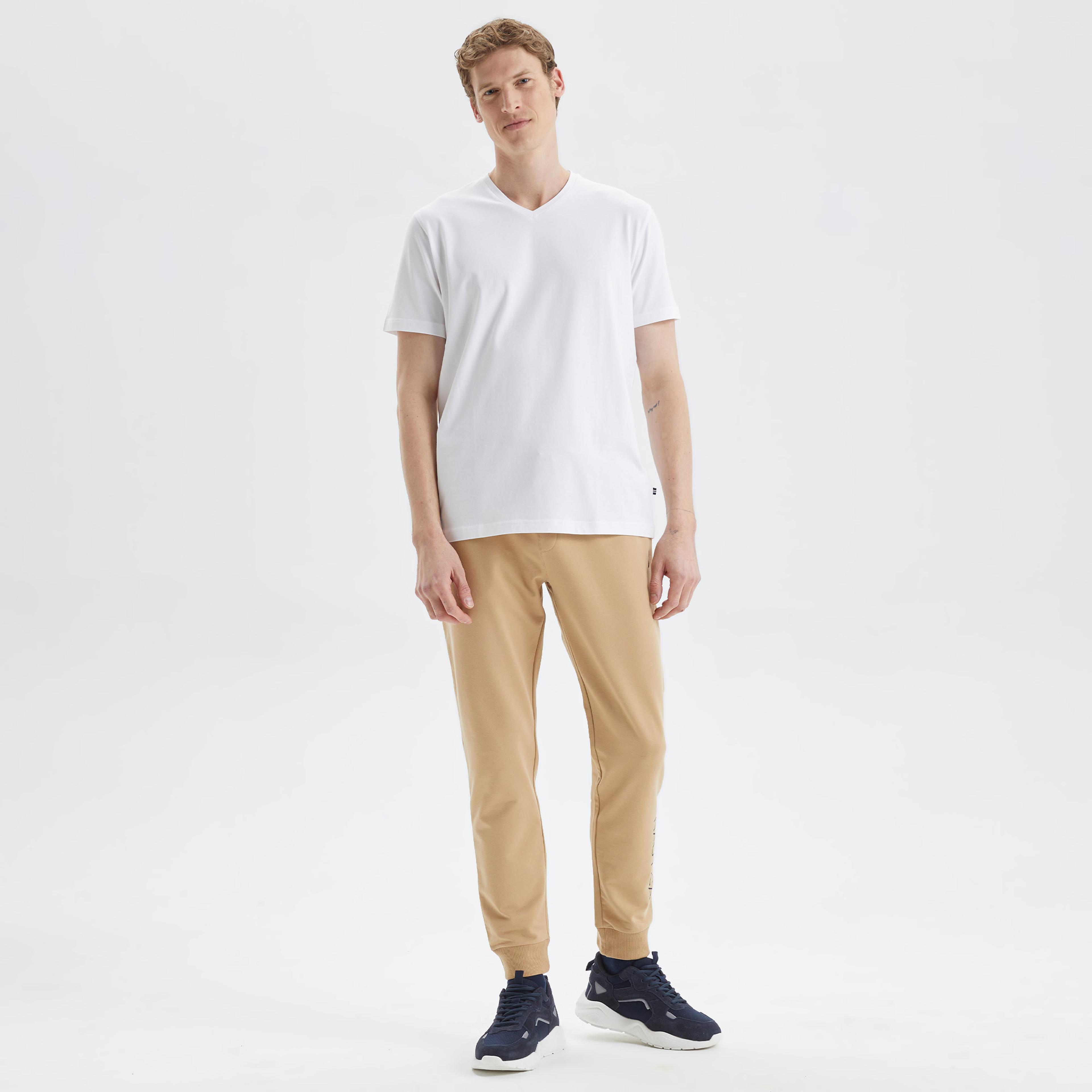 Nautica Erkek Beyaz Standart Fit T-Shirt