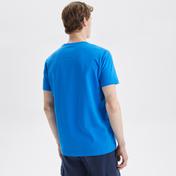 Nautica Erkek Mavi Standart Fit Baskılı T-Shirt