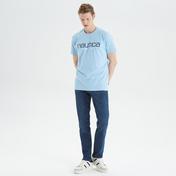 Nautica Erkek Mavi Standart Fit Desenli T-Shirt