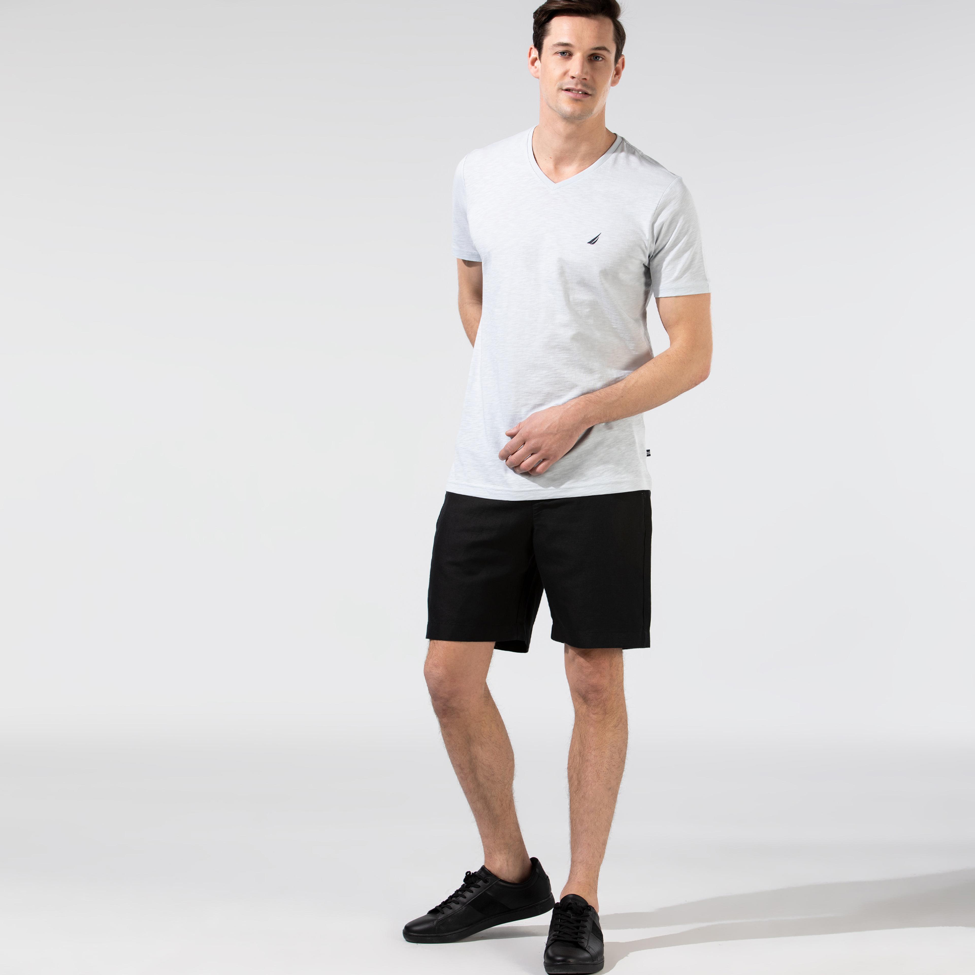 NAUTICA ERKEK SİYAH CLASSIC FIT BERMUDA ŞORT