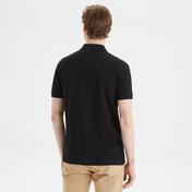 Nautica Erkek Siyah Slim Fit Kısa Kollu Polo