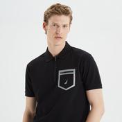 Nautica Erkek Siyah Slim Fit Kısa Kollu Polo