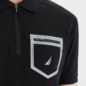 Nautica Erkek Siyah Slim Fit Kısa Kollu Polo