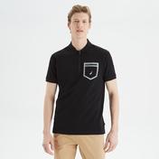 Nautica Erkek Siyah Slim Fit Kısa Kollu Polo