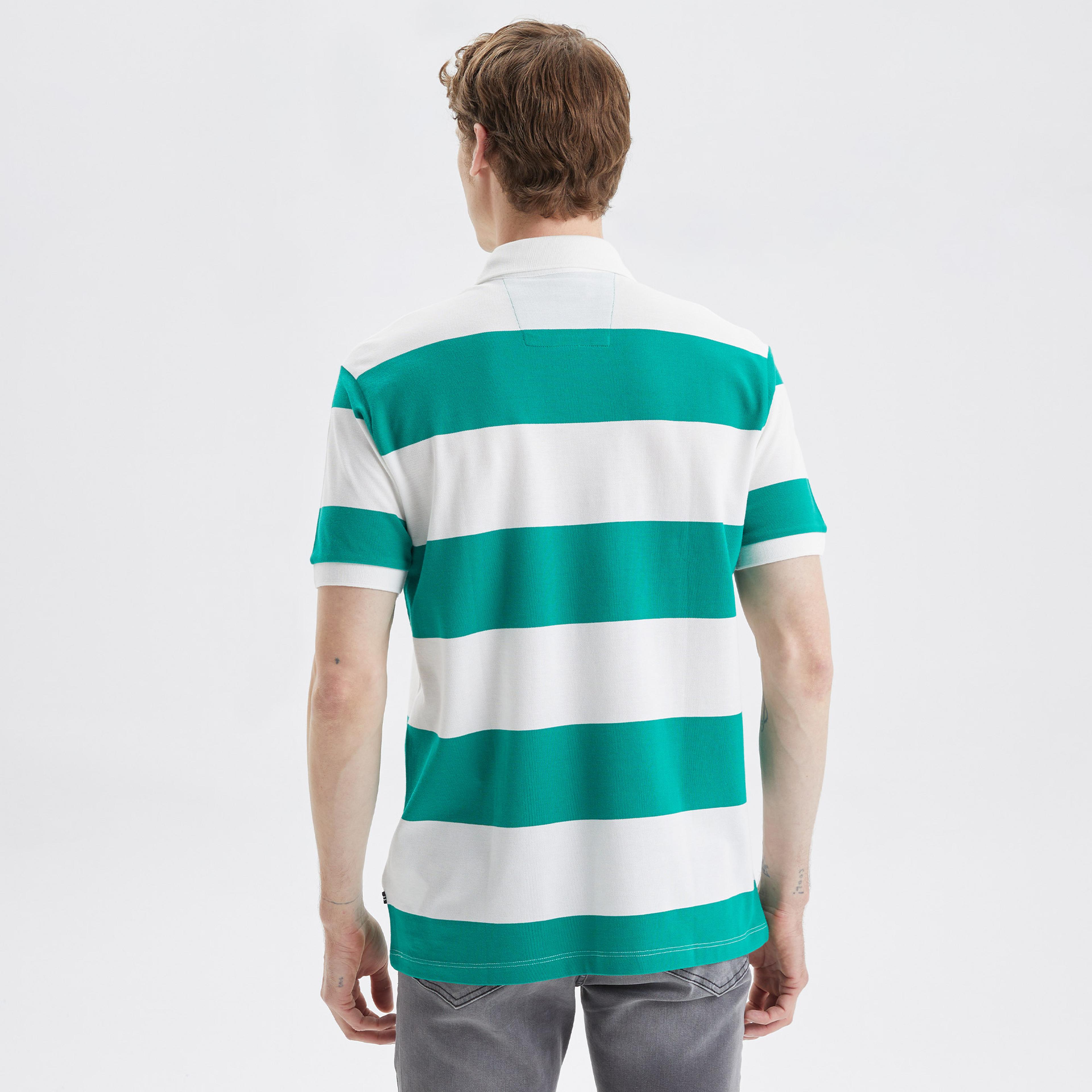 Nautica Erkek Yeşil Classic Fit Kısa Kollu Polo