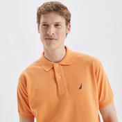 Nautica Erkek Turuncu Classic Fit Kısa Kollu Polo Yaka T-Shirt