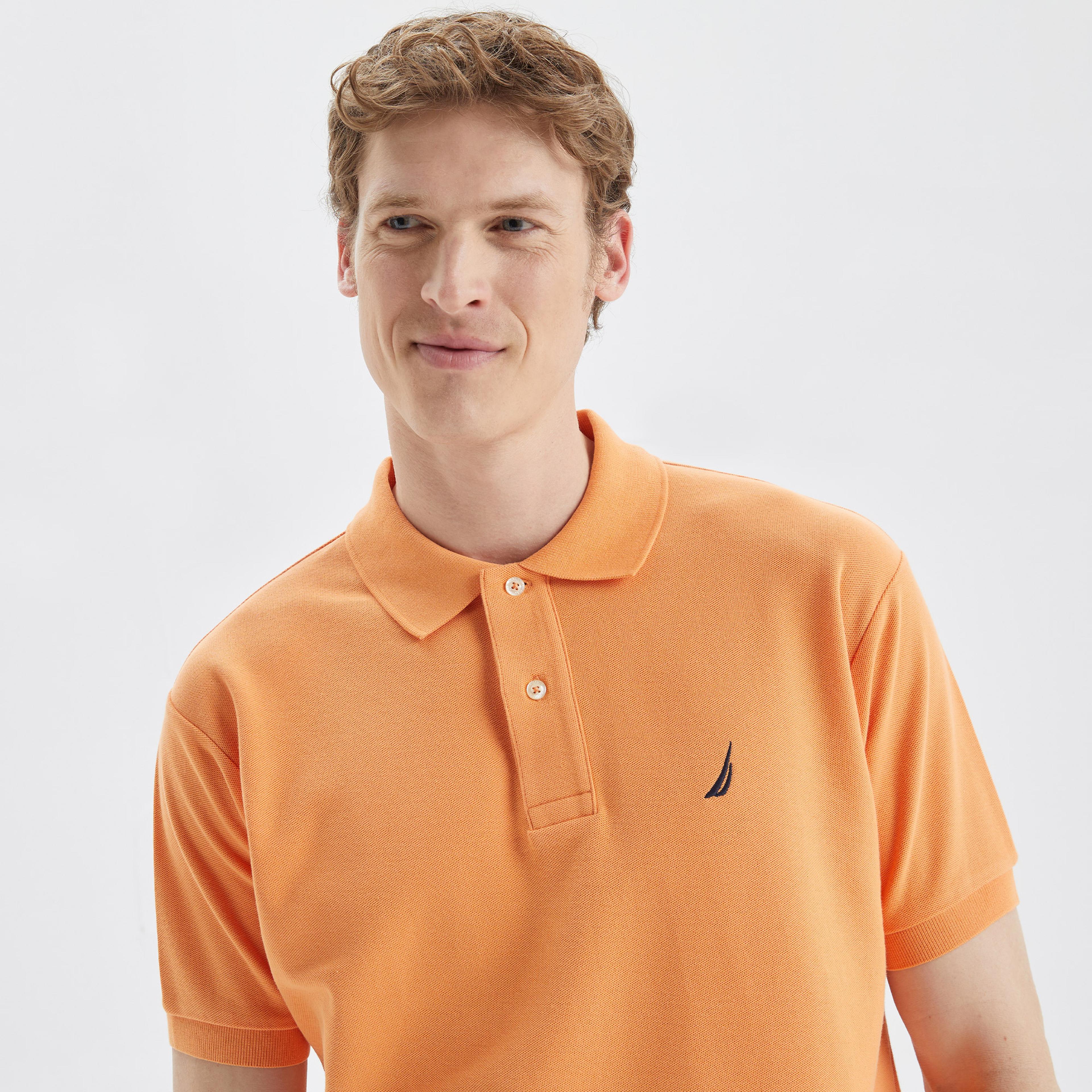 Nautica Erkek Turuncu Classic Fit Kısa Kollu Polo Yaka T-Shirt