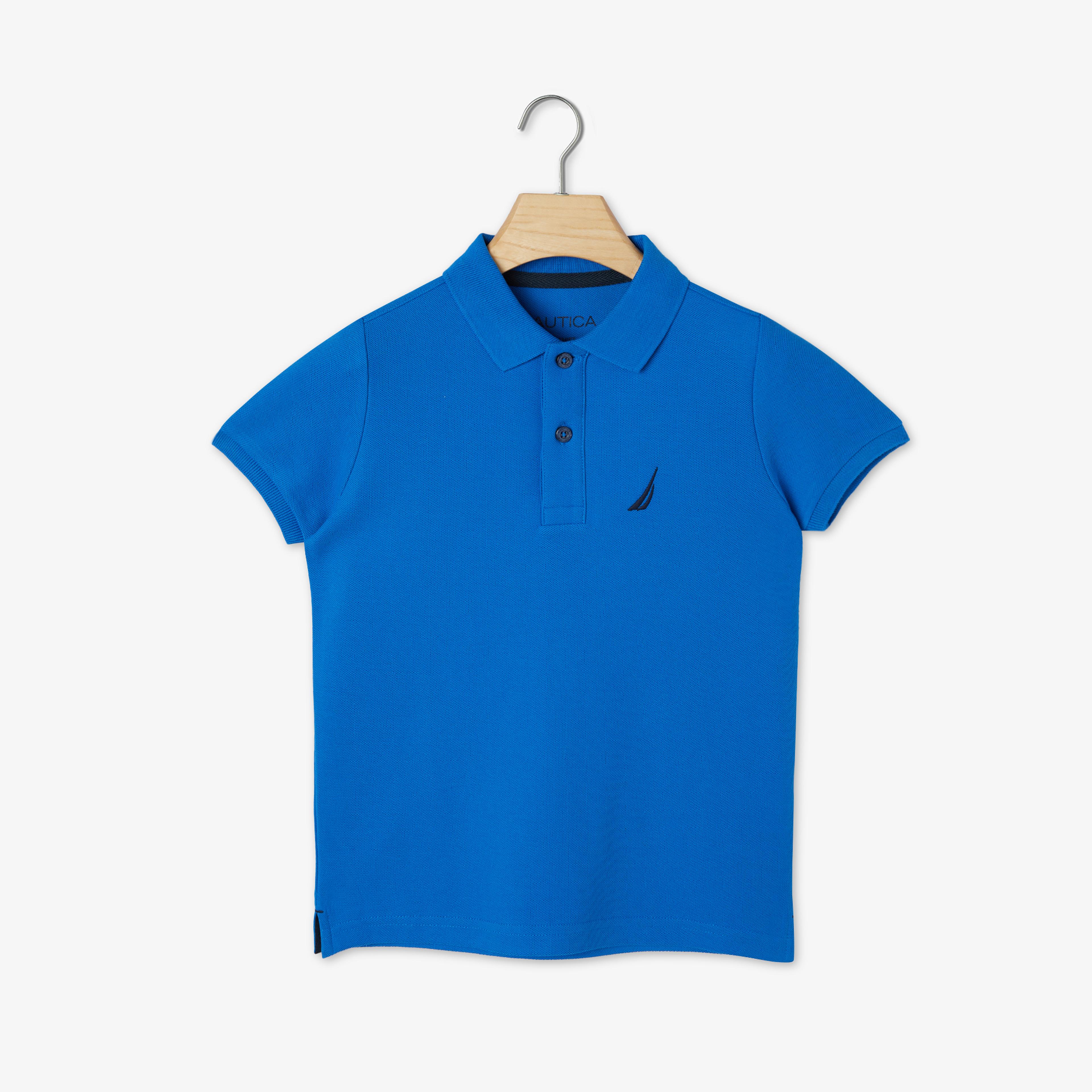Nautica Erkek Çocuk Mavi Kısa Kollu Polo Yaka T-Shirt