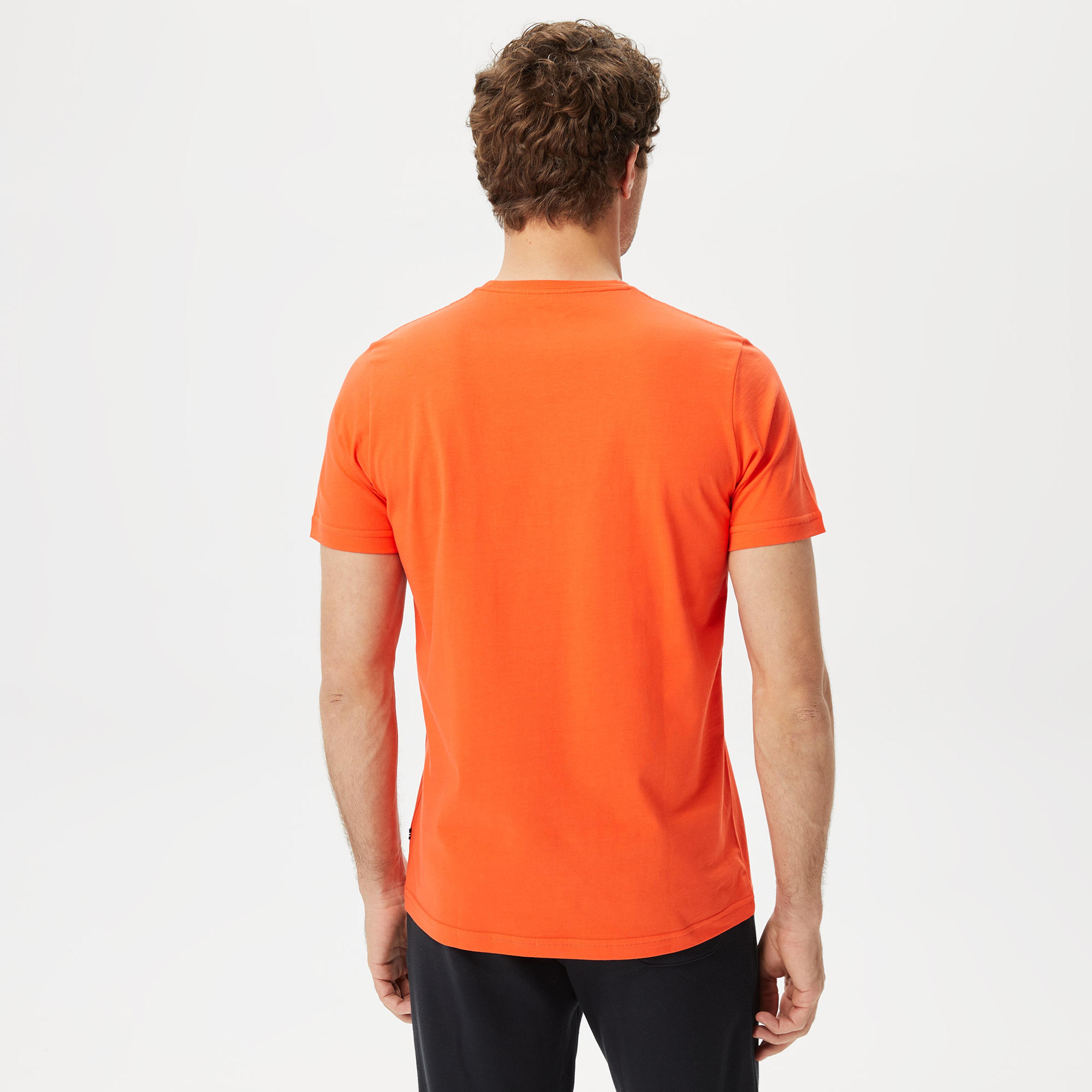Nautica Erkek Turuncu Kısa Kollu TShirt