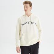 Nautica Erkek Krem Standart Fit Baskılı Sweatshirt