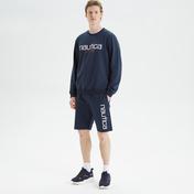 Nautica Erkek Lacivert Standart Fit Baskılı Sweatshirt