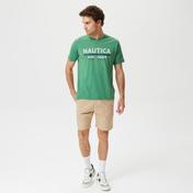 Nautica Erkek Yeşil Baskılı Standart Fit T-Shirt