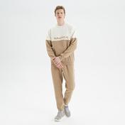 Nautica Erkek Bej Standart Fit Renk Bloklu Sweatshirt
