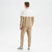 Nautica Erkek Bej Standart Fit Renk Bloklu Sweatshirt