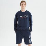 Nautica Erkek Lacivert Standart Fit Baskılı Sweatshirt