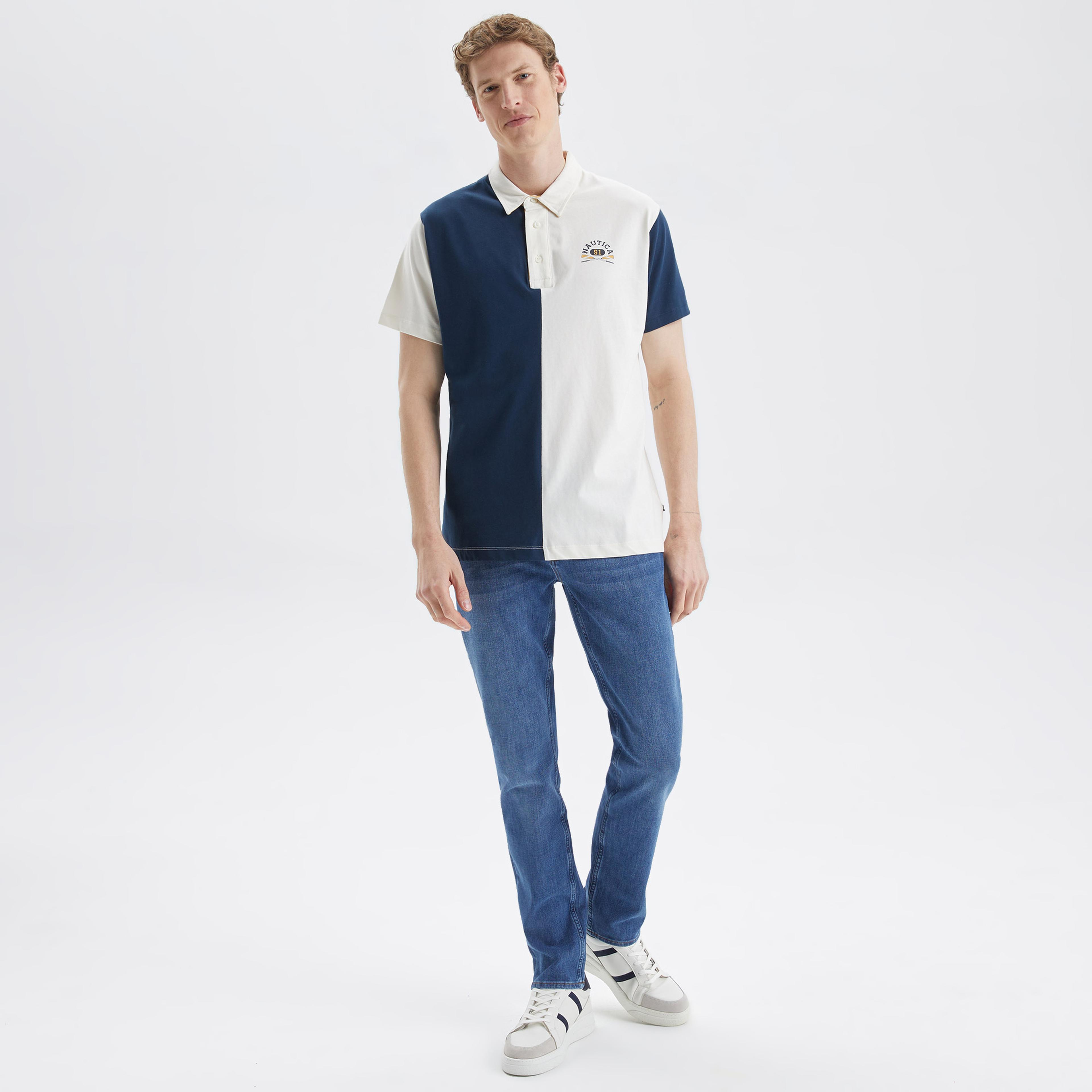 Nautica Erkek Lacivert Classic Fit Kısa Kollu Polo