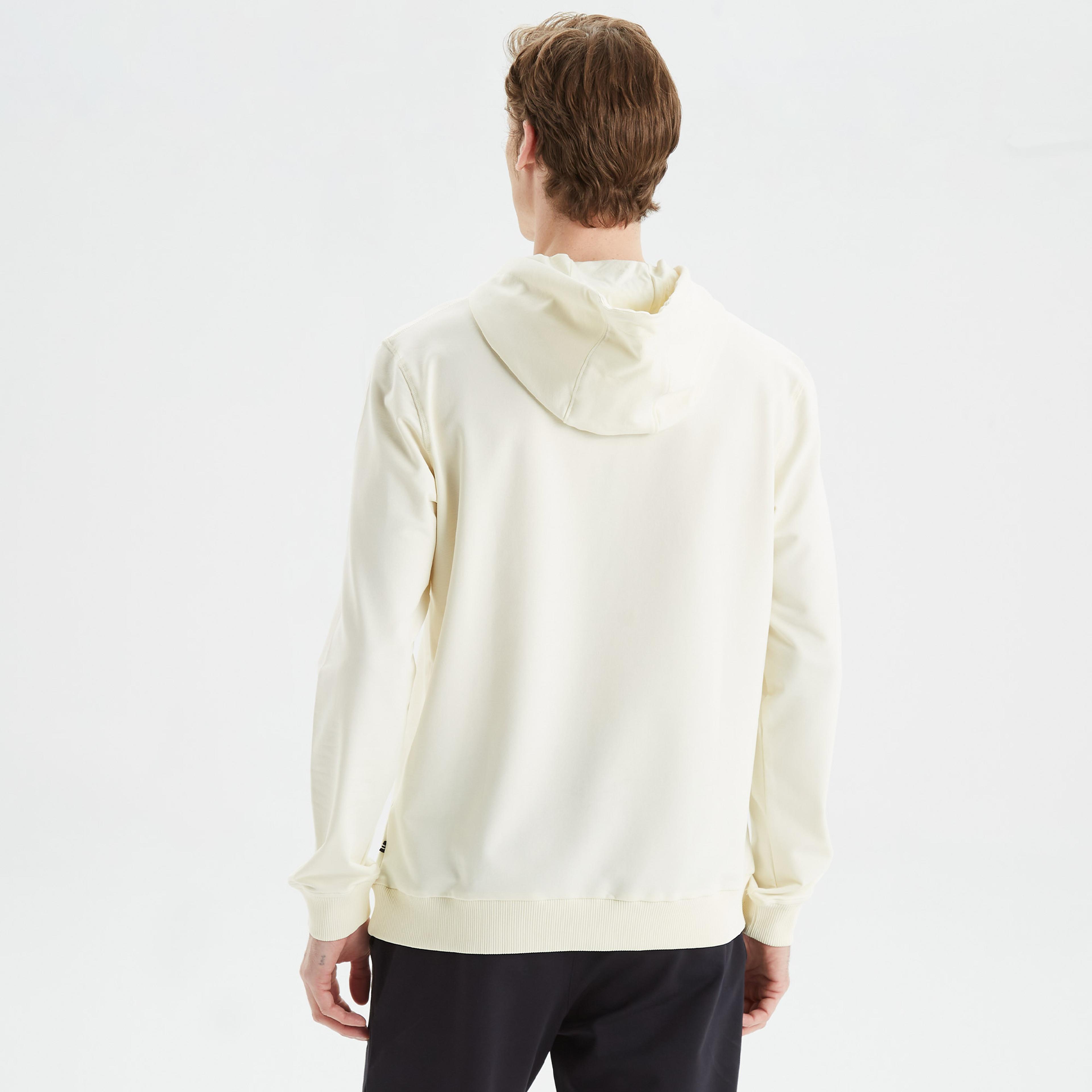 Nautica Erkek Krem Standart Fit Baskılı Sweatshirt