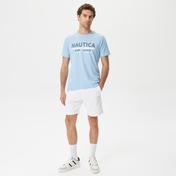 Nautica Erkek Mavi Baskılı Standart Fit T-Shirt