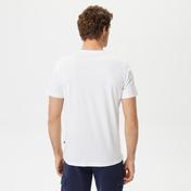 Nautica Erkek Beyaz Desenli Standart Fit T-Shirt
