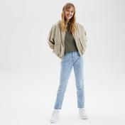 Nautica Kadın Bej Oversize Uzun Kollu Mont