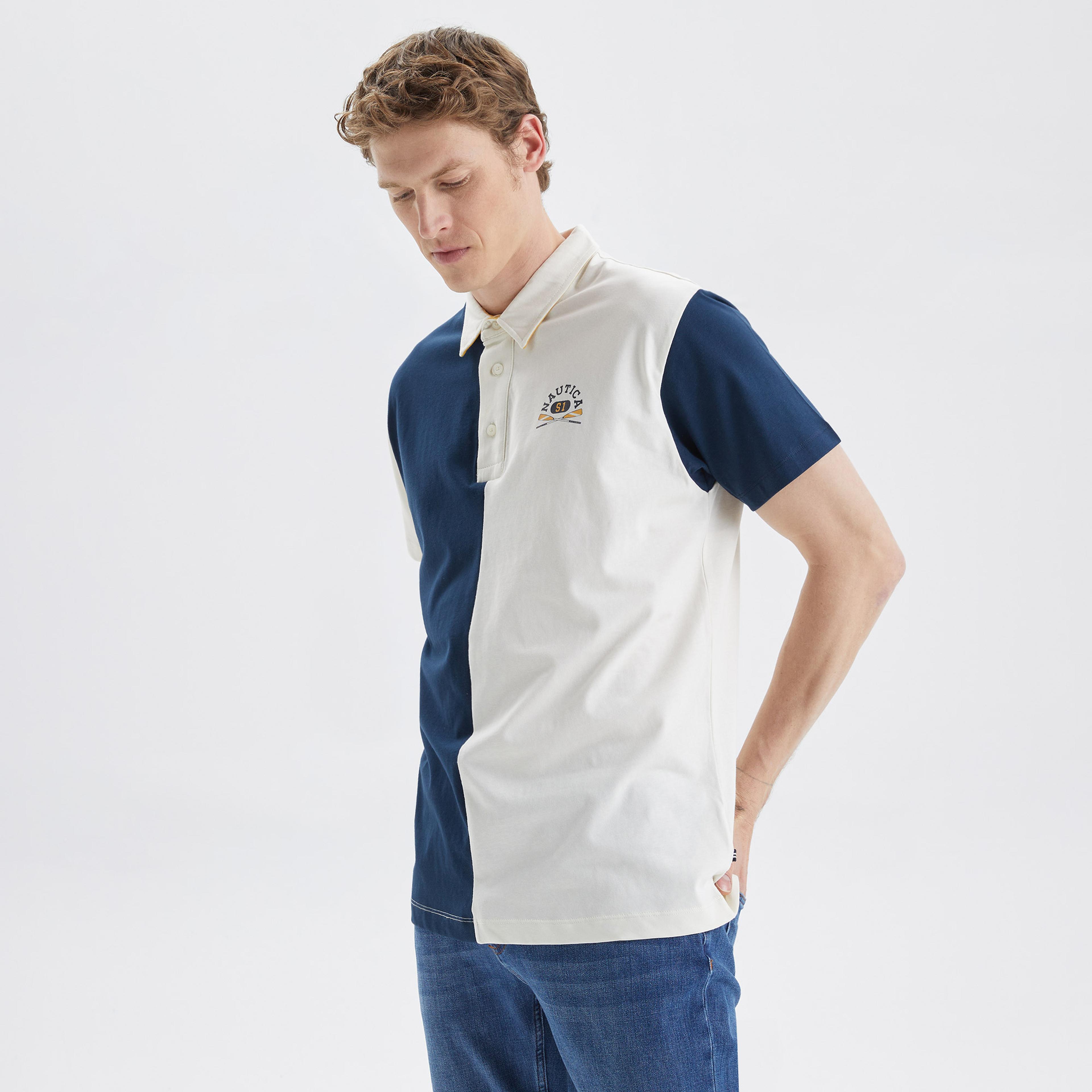 Nautica Erkek Lacivert Classic Fit Kısa Kollu Polo