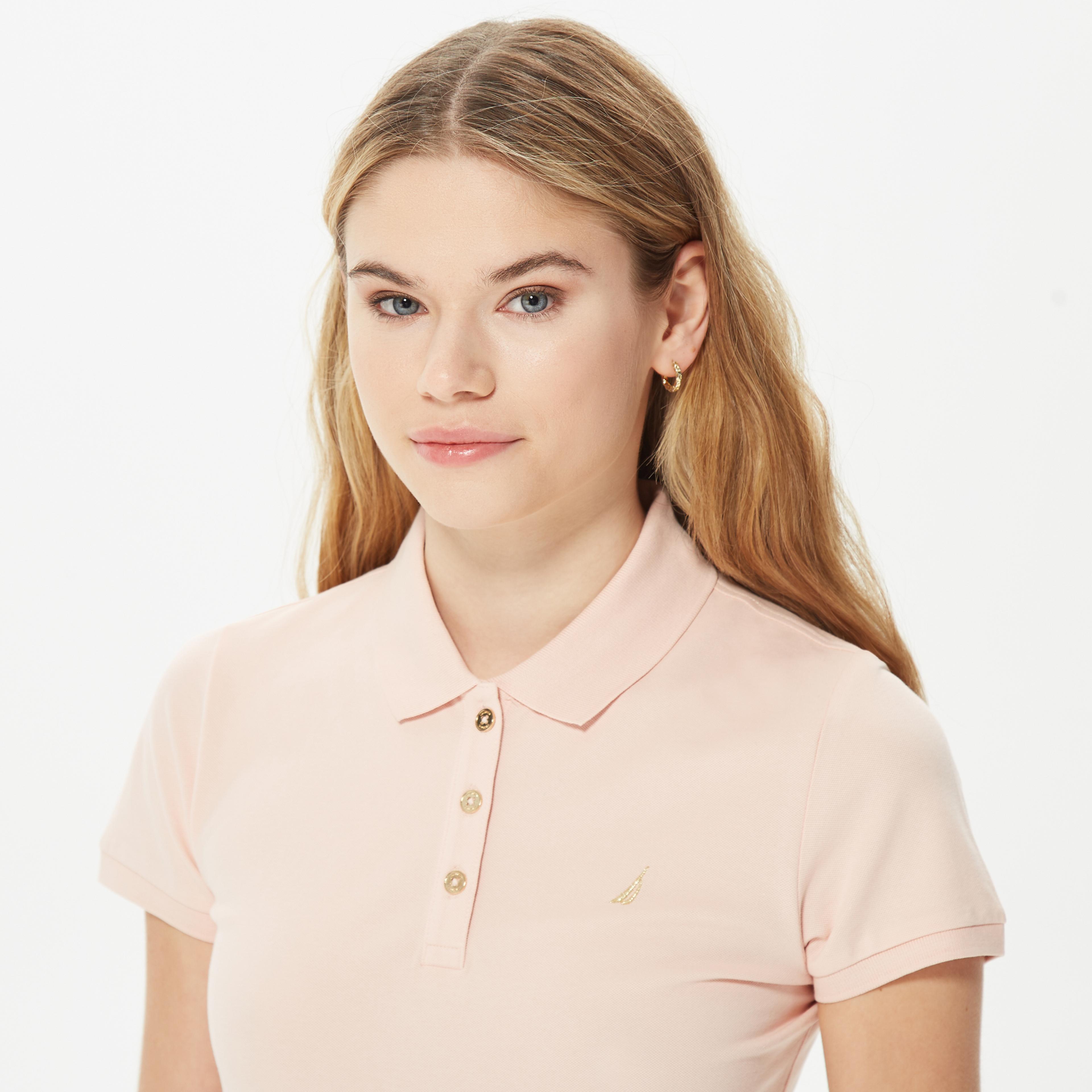 Nautica Kadın Pembe Kısa Kollu Polo