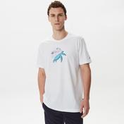 Nautica Erkek Beyaz Baskılı Standart Fit T-Shirt