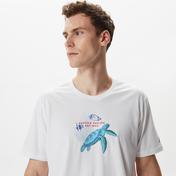 Nautica Erkek Beyaz Baskılı Standart Fit T-Shirt