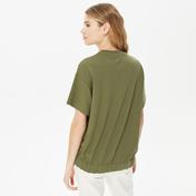 NAUTICA KADIN YEŞİL OVERSIZE KISA KOLLU SWEATSHIRT